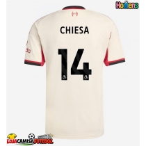 Camisa de Futebol Liverpool Federico Chiesa #14 Equipamento Secundário 2025-26 Manga Curta
